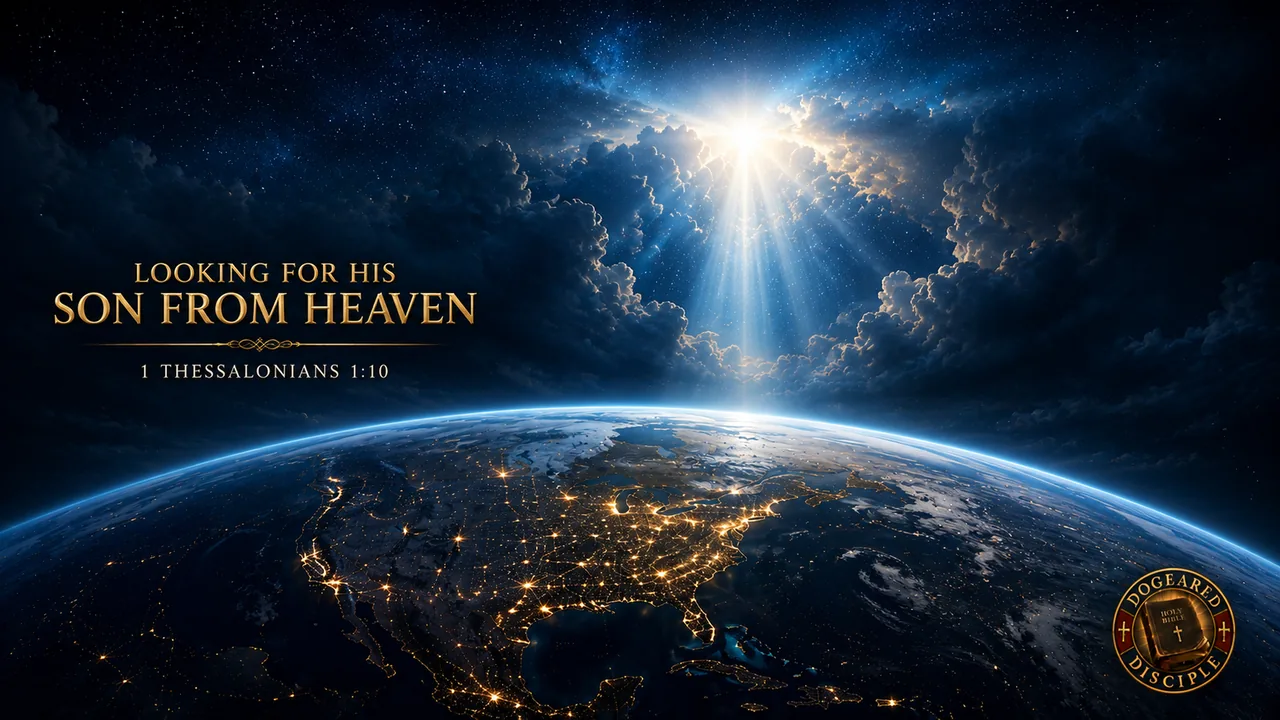 Looking for His Son from Heaven Bible prophecy wallpaper preview
