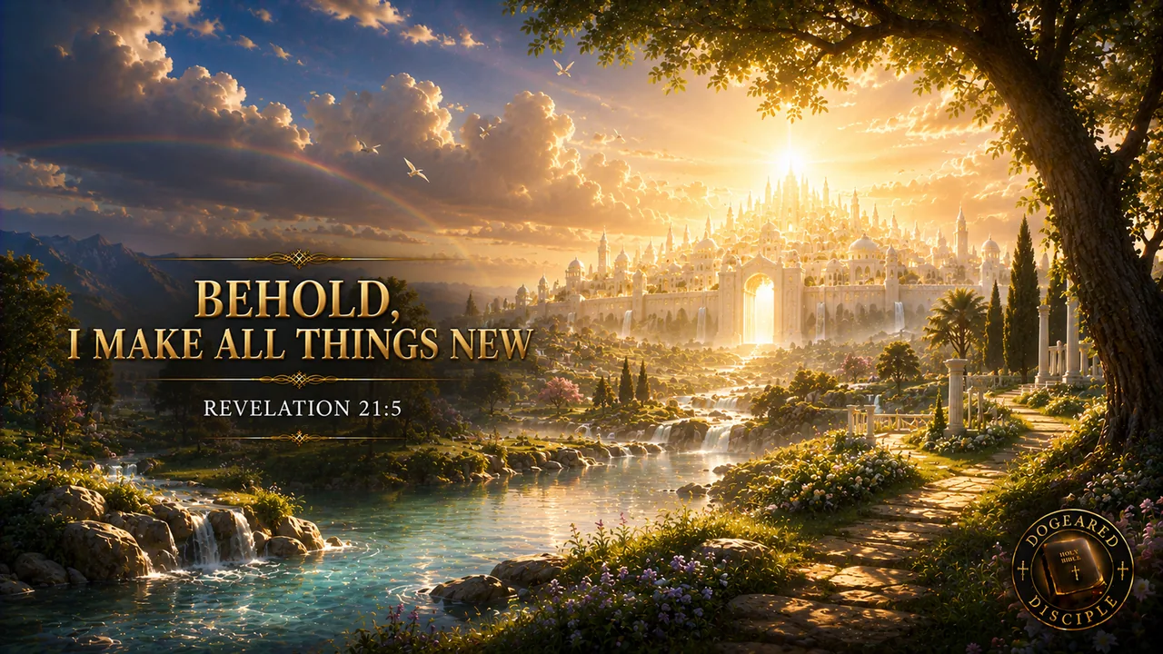 Behold, I Make All Things New Bible prophecy wallpaper preview